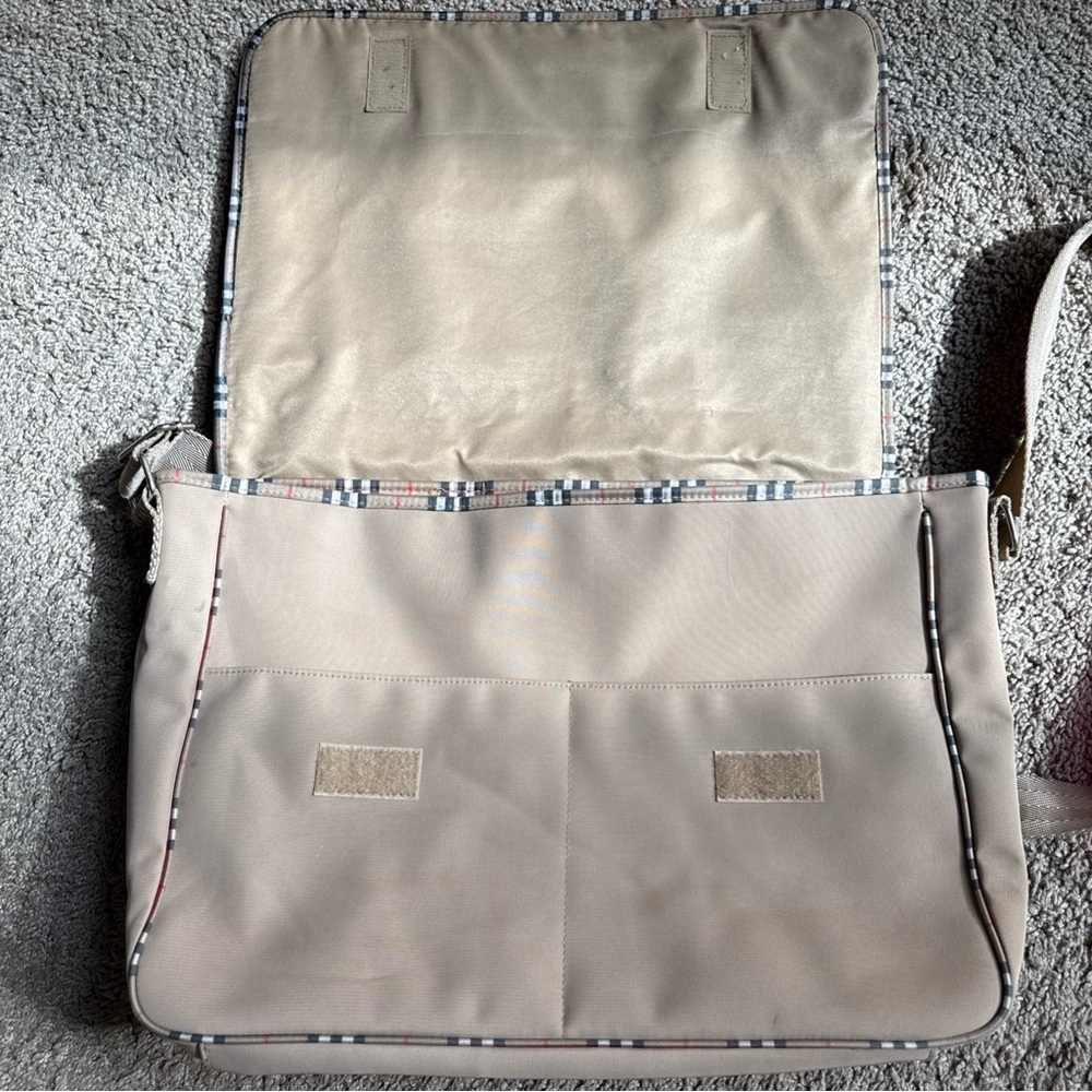 Burberry Beige Canvas Laptop Bag - Picture 10 of 12